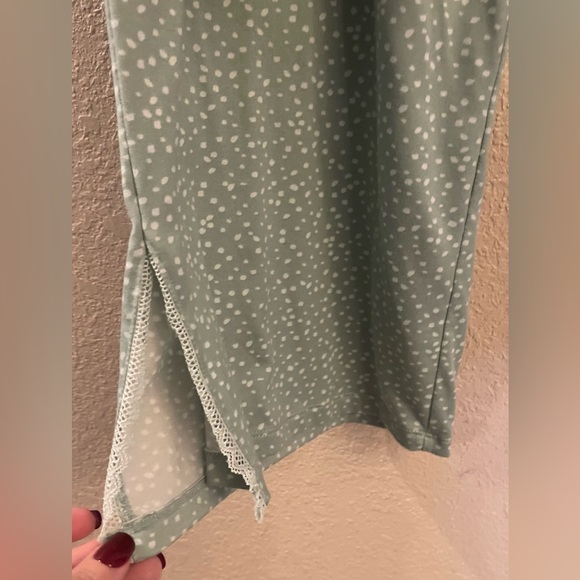 Flora Nikrooz Blue Pajama Top with White Dots - Picture 3 of 5